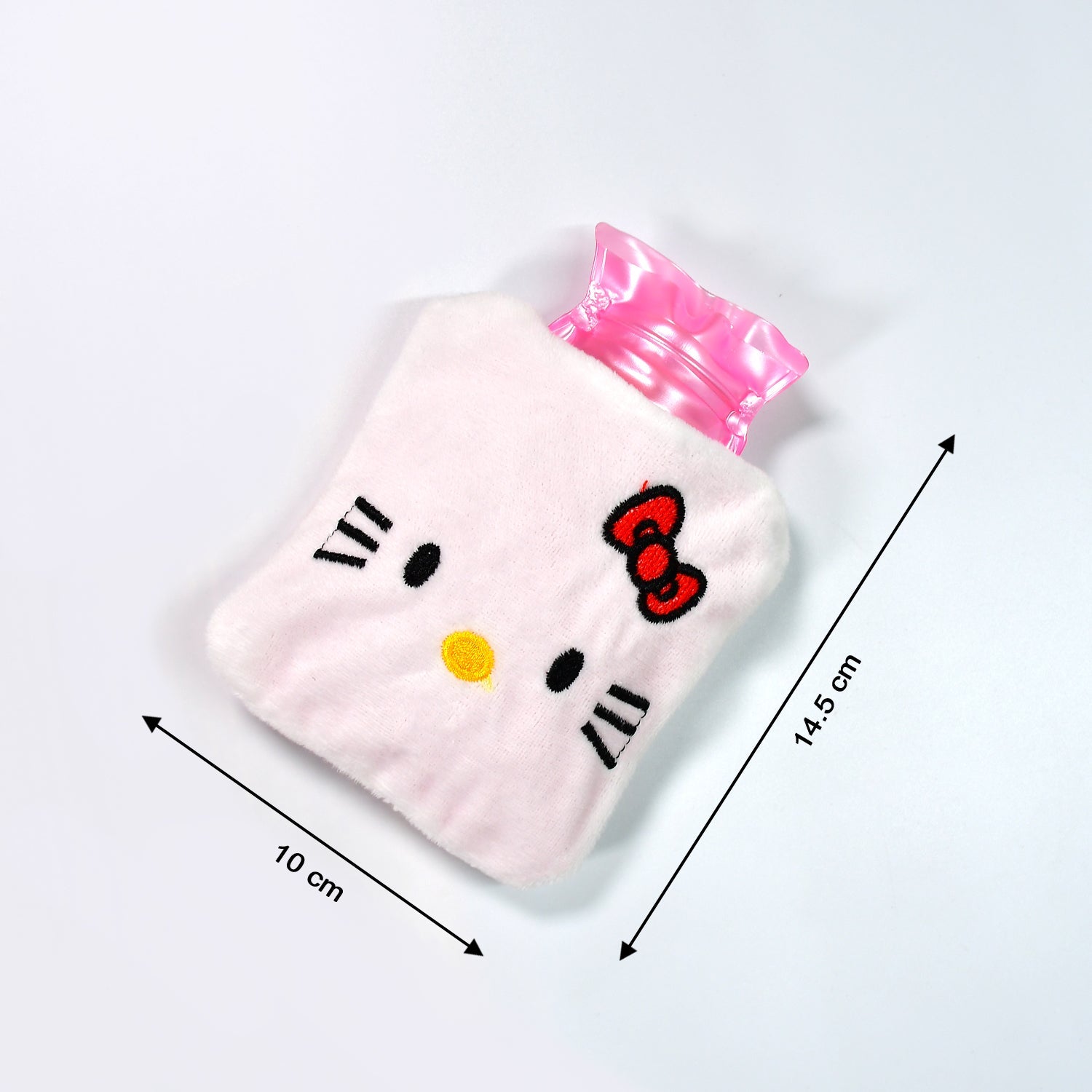 6526 White Hello Kitty small Hot Water Bag with Cover for Pain Relief, Neck, Shoulder Pain and Hand, Feet Warmer, Menstrual Cramps. DeoDap 6526 White Hello Kitty small Hot Water Bag with Cover for Pain Relief, Neck, Shoulder Pain and Hand, Feet Warmer, Menstrual Cramps. DeoDap